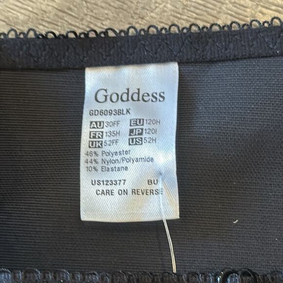 Goddess Keira Soft Cup Bra Black Size 52H - Picture 6 of 6